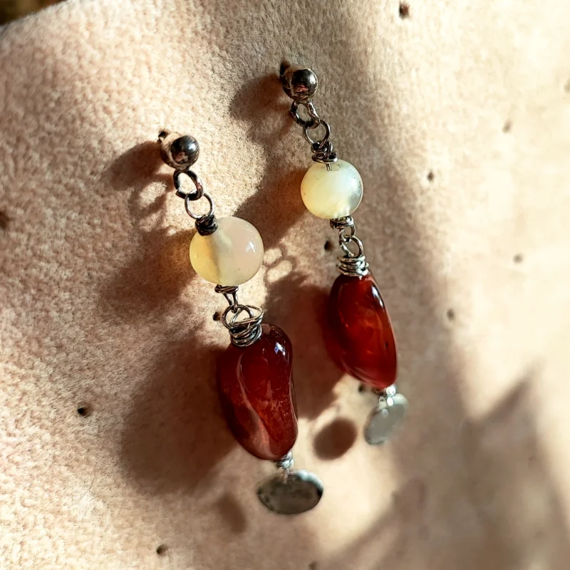 Boho Dangle 925 Silver Earrings