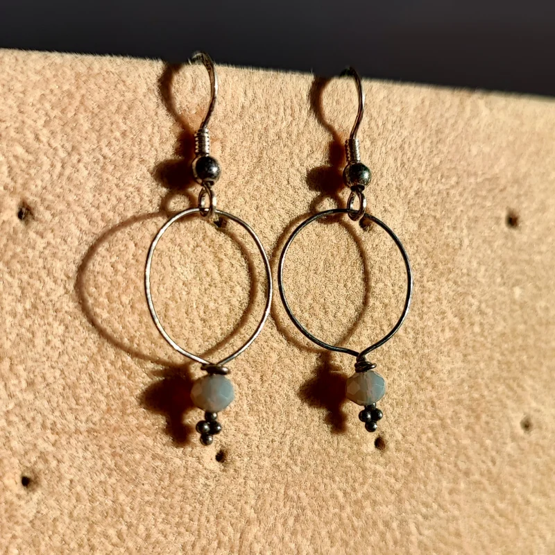 Minimalist 925 Silver Dangle Earrings