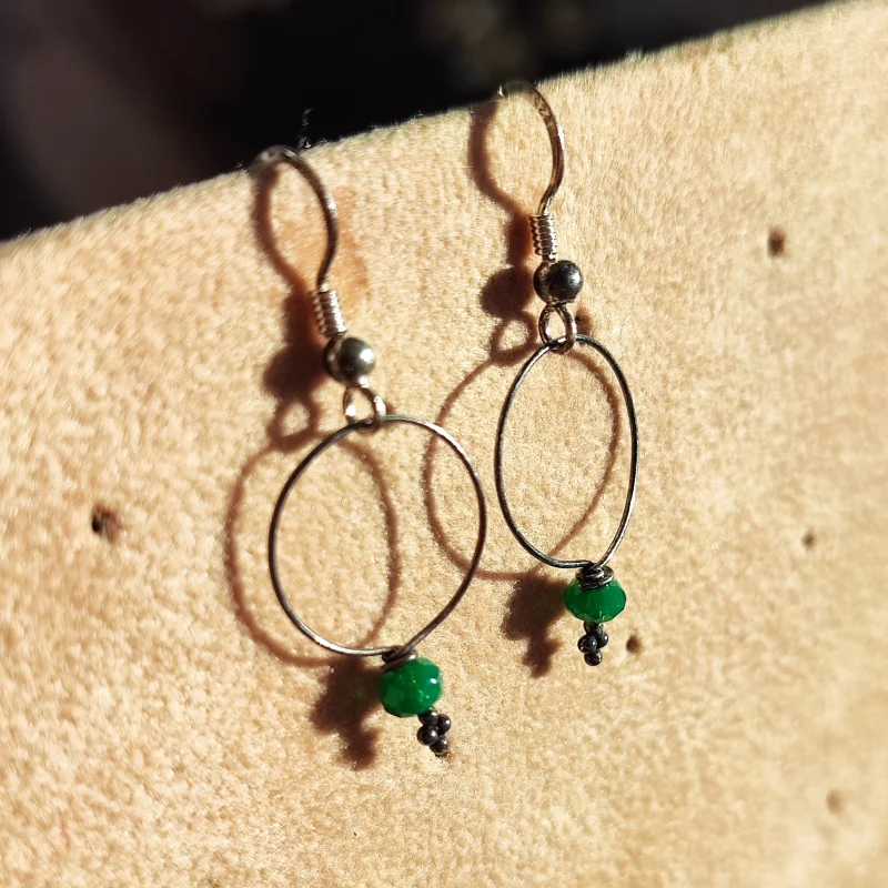 Minimalist 925 Silver Dangle Earrings