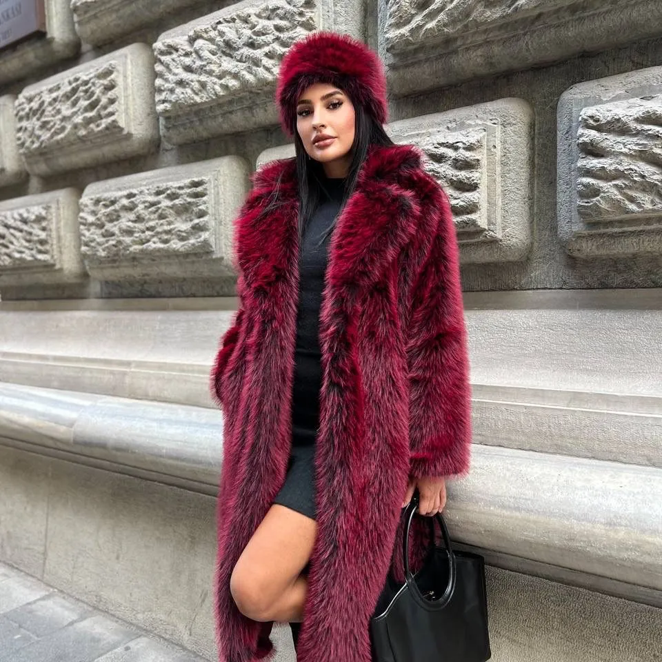 Fur Long Coat - 9