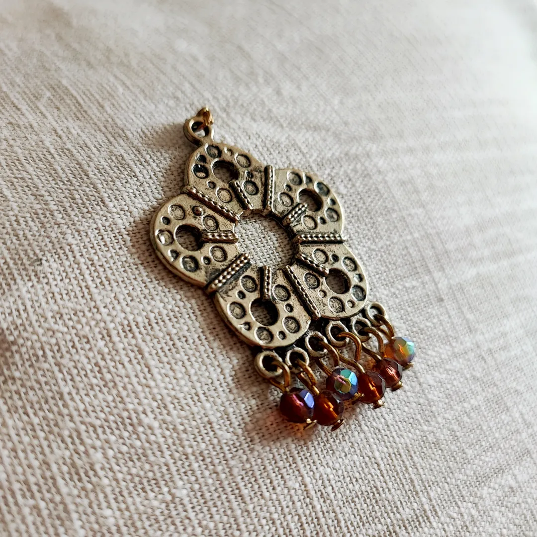 Flower Beaded Lapel Pin