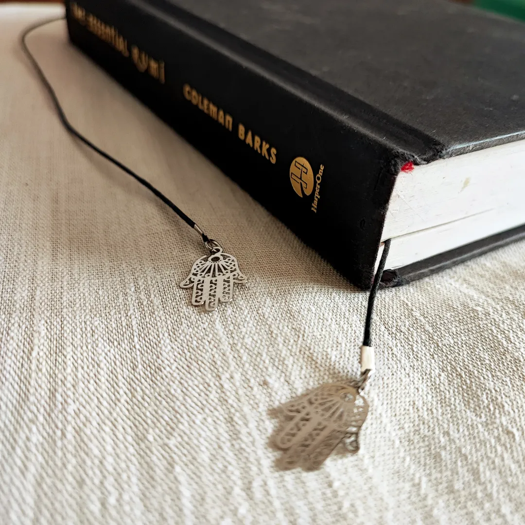 Hand Of Fatima Filigree Cord Bookmark - 3