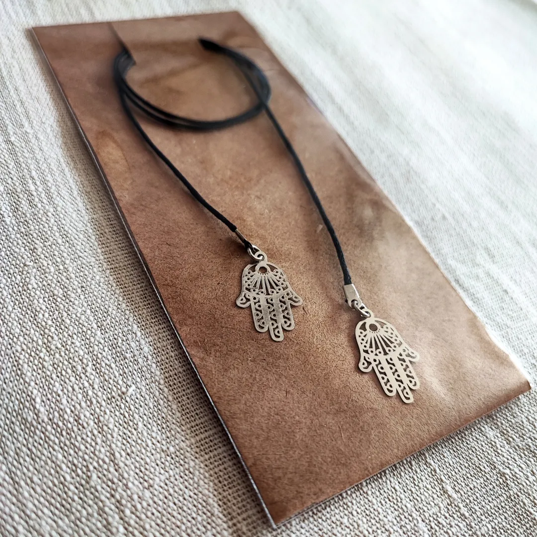 Hand Of Fatima Filigree Cord Bookmark - 2