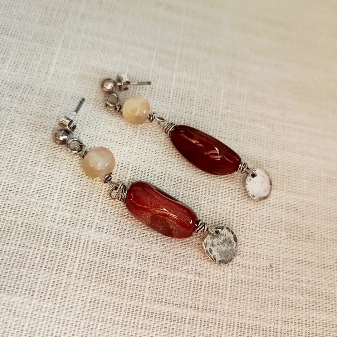 Boho Dangle 925 Silver Earrings - 2