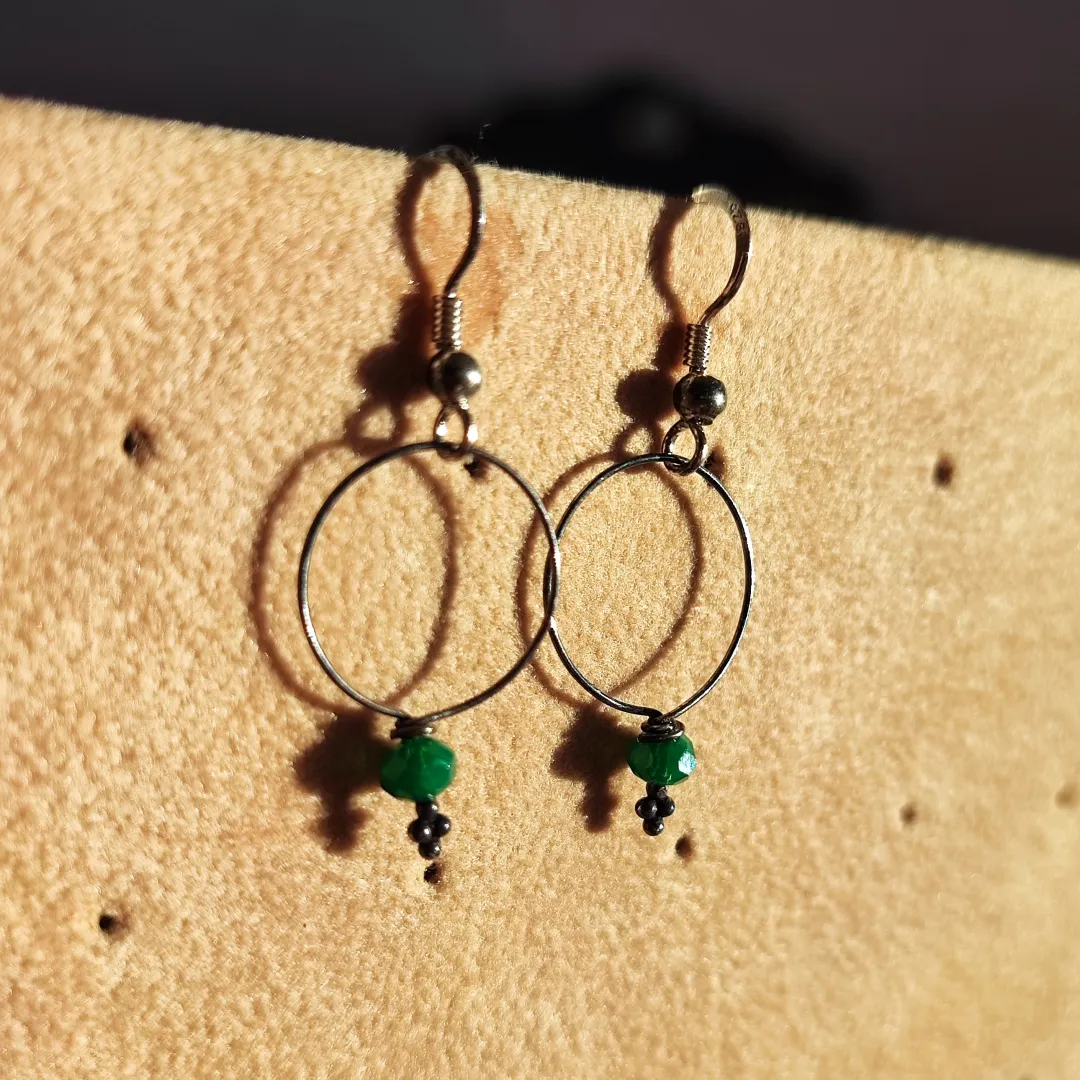 Minimalist 925 Silver Dangle Earrings - 1