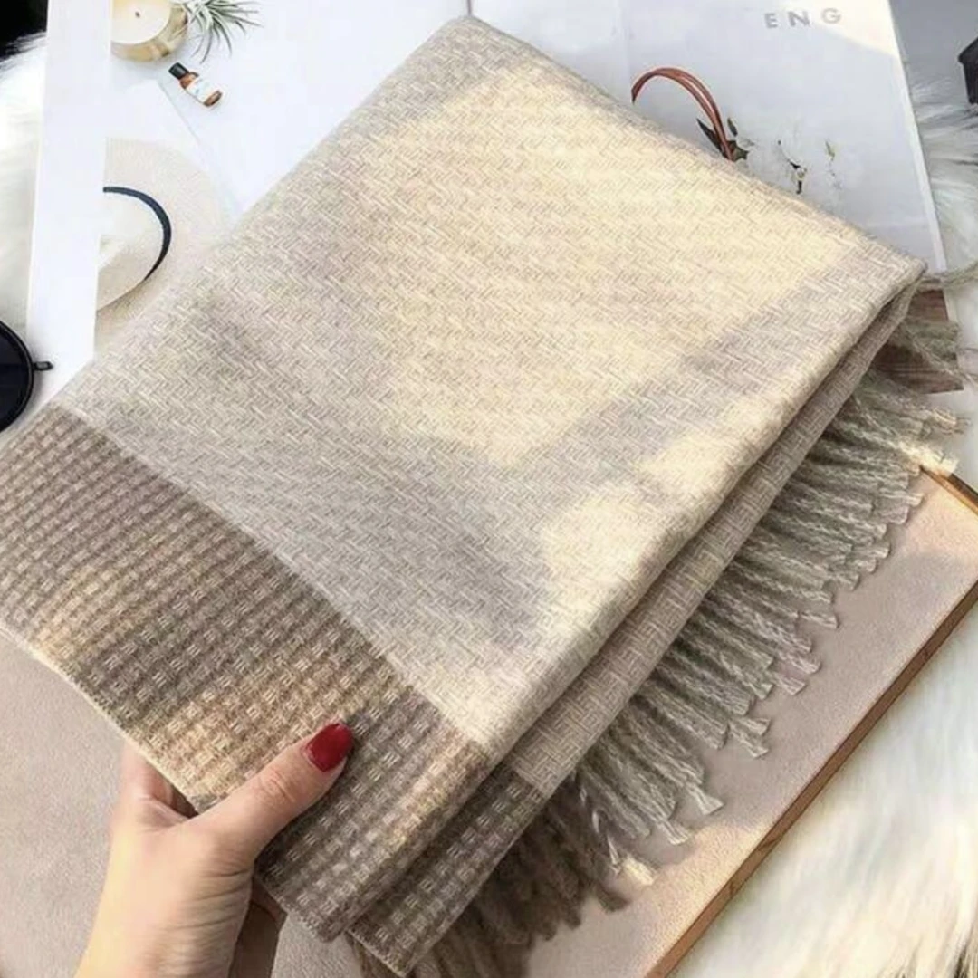 Scarf Big Squared 5 Shades Nude - 1