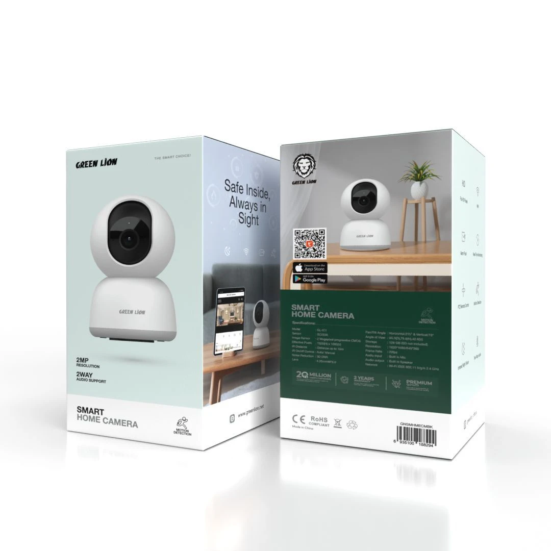 Smart Home Camera Green Lion
