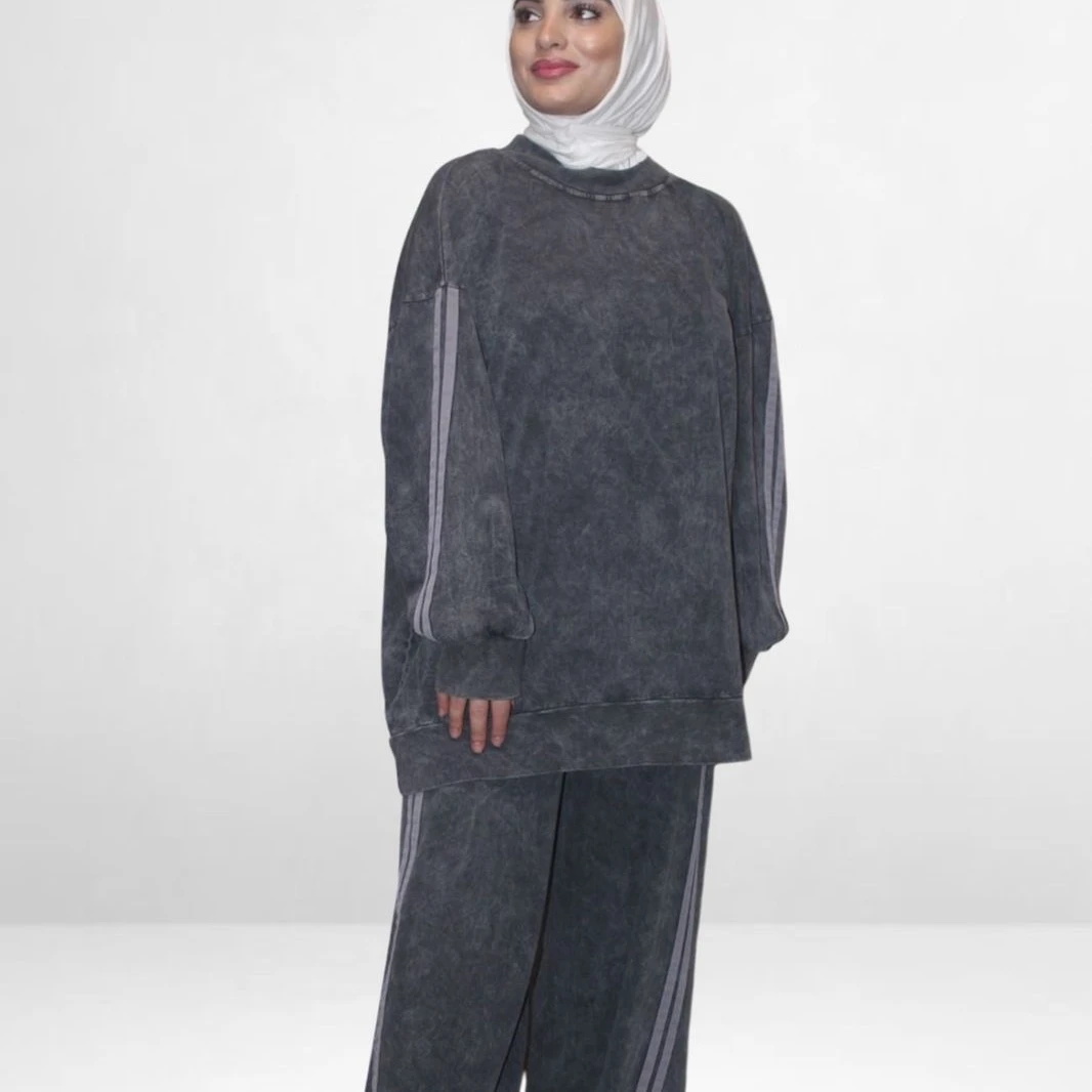 Ribbed Knit Polo-Neck Sweater