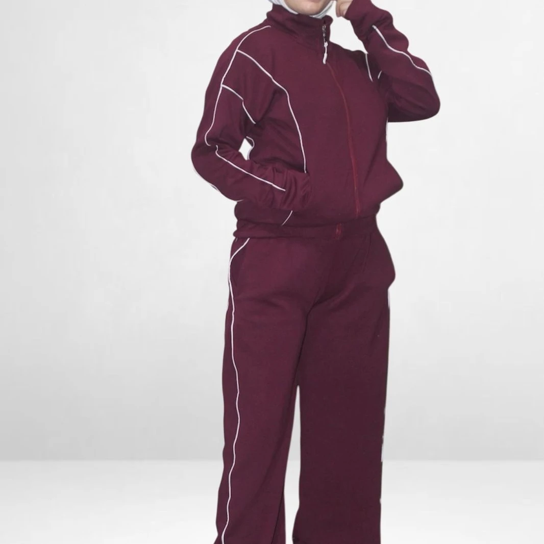 Fitted Bordeaux Tracksuit