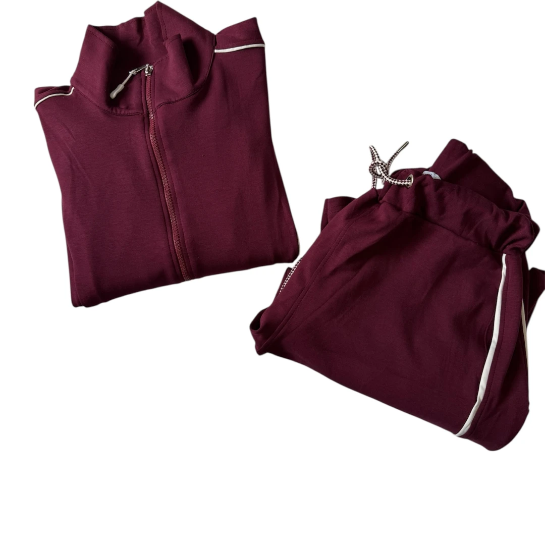 Fitted Bordeaux Tracksuit - 4