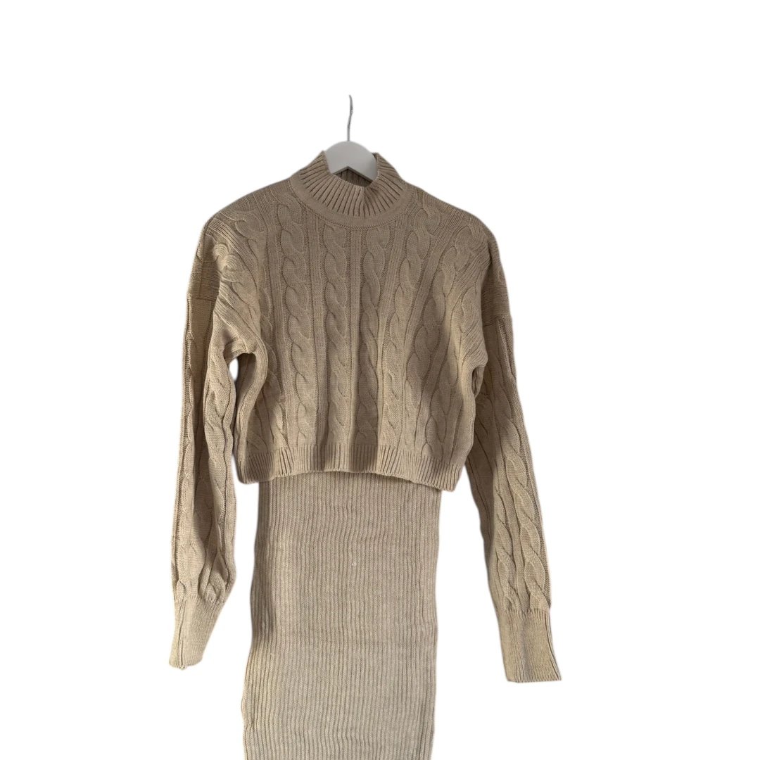 two-piece knitted dress