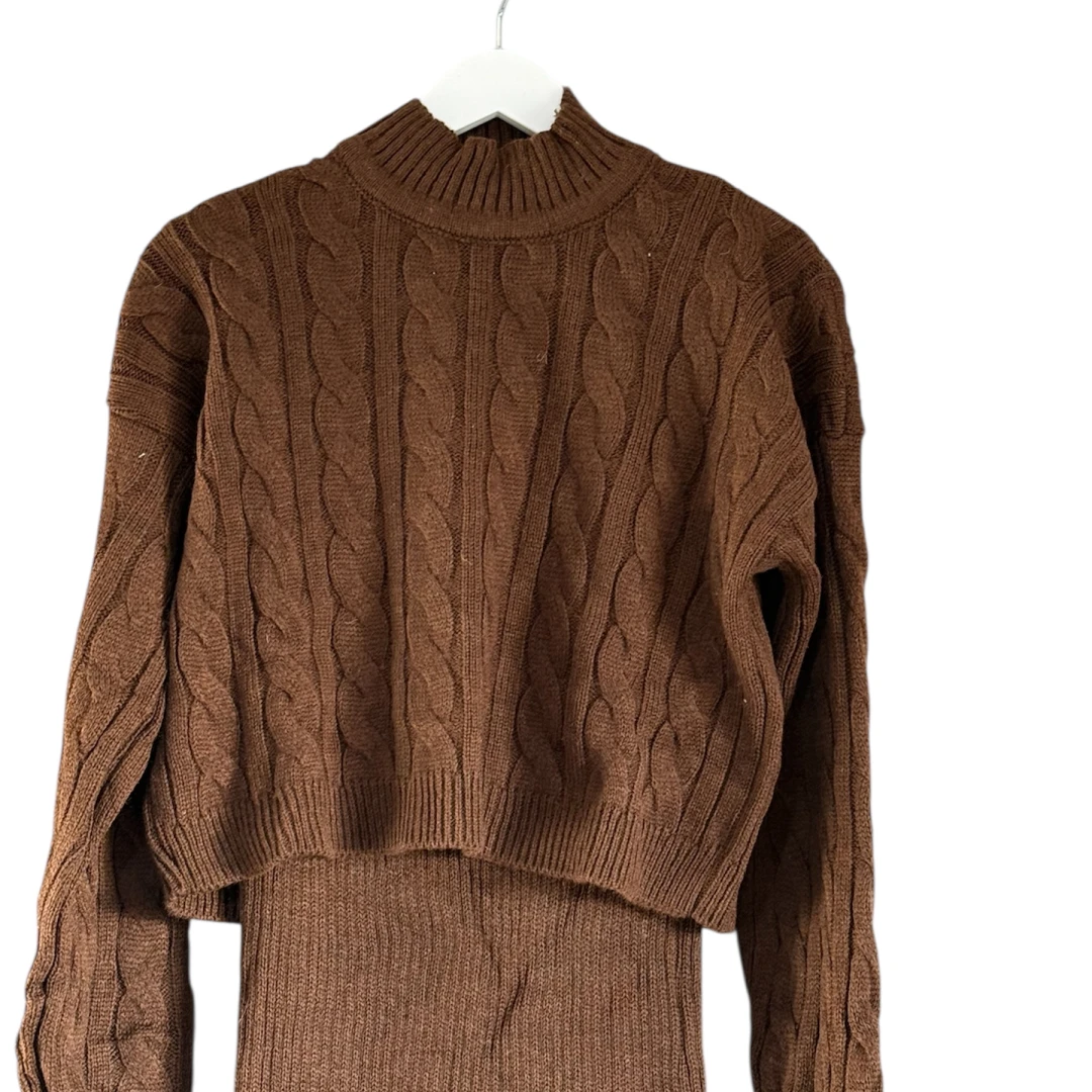 two-piece knitted dress