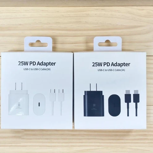 25w pd adaptor usb-c to usb-c cable 3 A