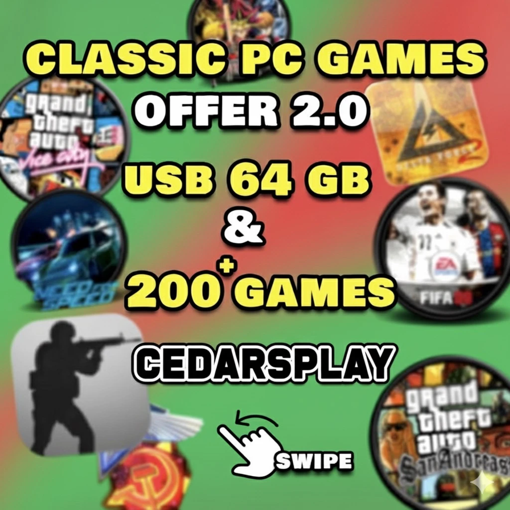 Classic Pc Games USB 2.0