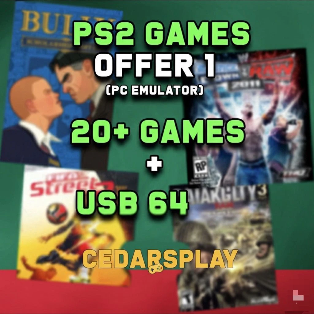 PS2 PC Games USB 1.0