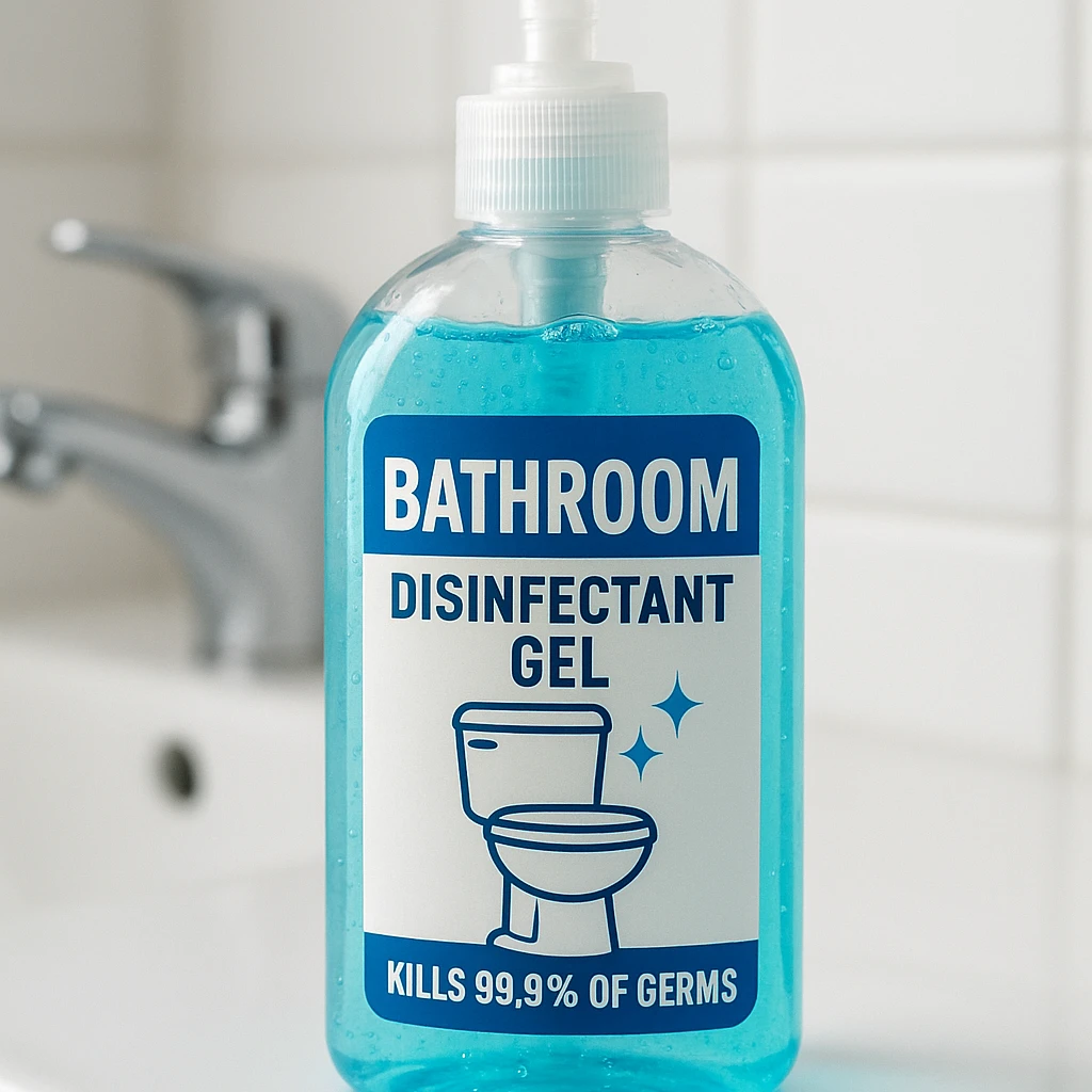 Bathroom disinfectant gel