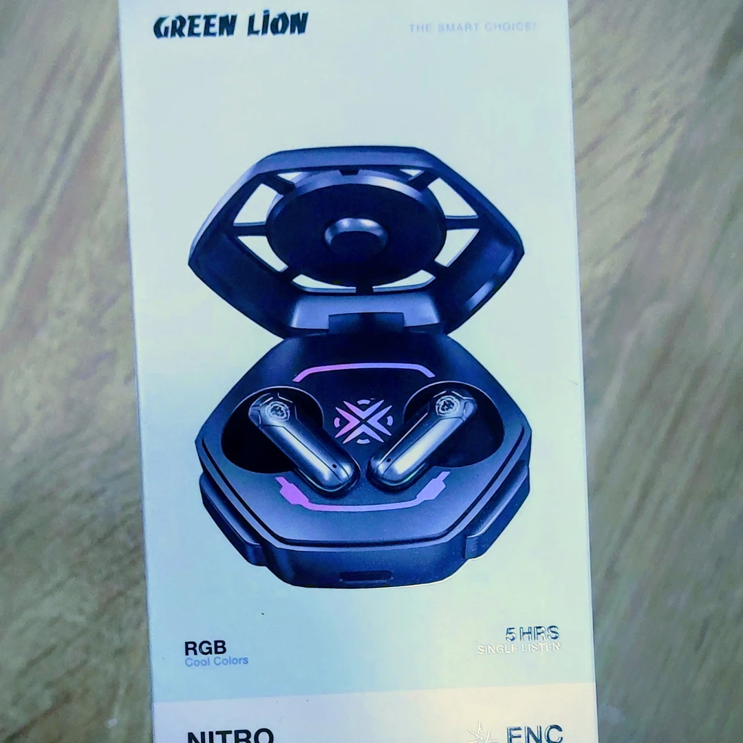 NITRO Earbuds GREEN LION  RGB