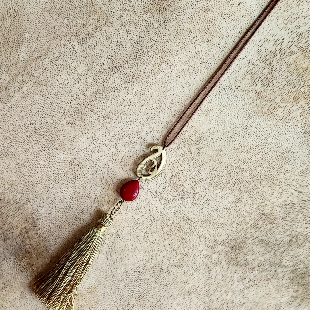 Long Tassel Cord Necklace