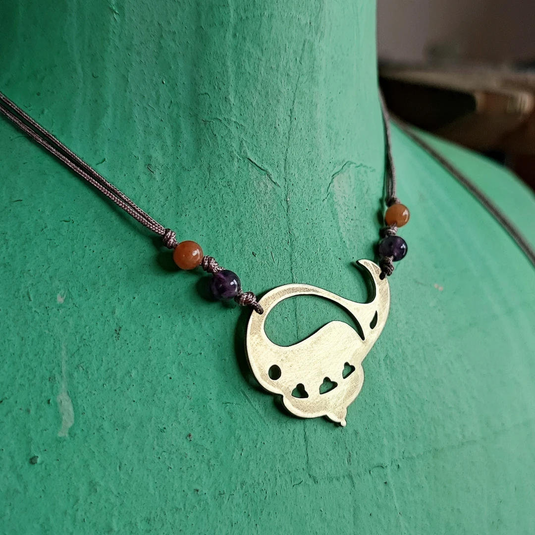 Versatile Paisley Cord Necklace