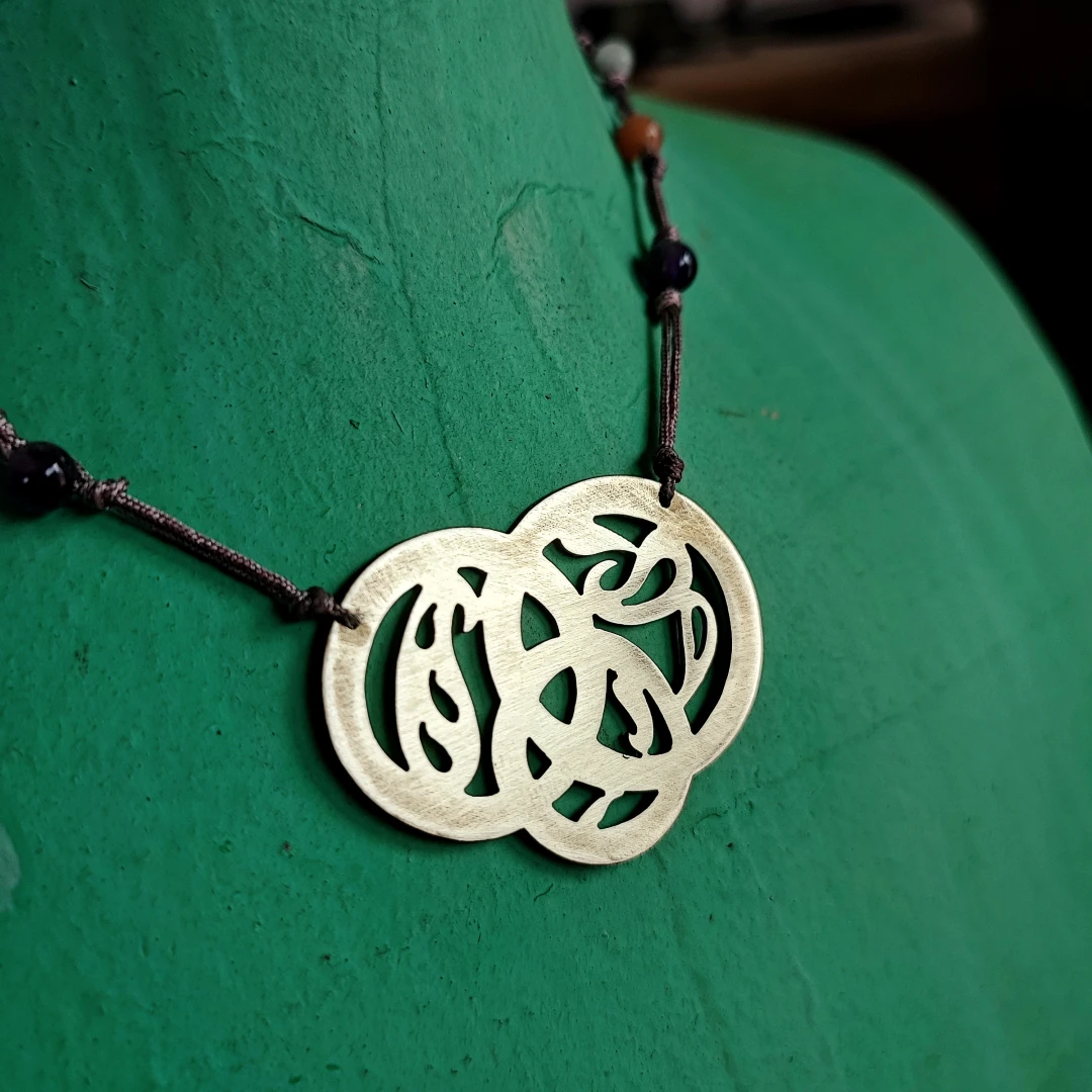 Versatile Paisley Cord Necklace