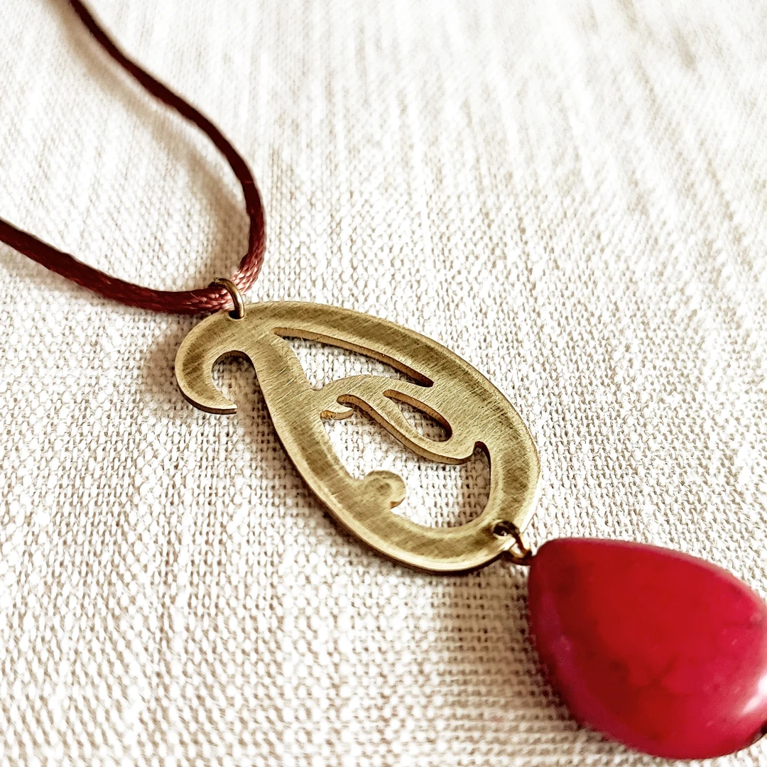 Long Tassel Cord Necklace - 2