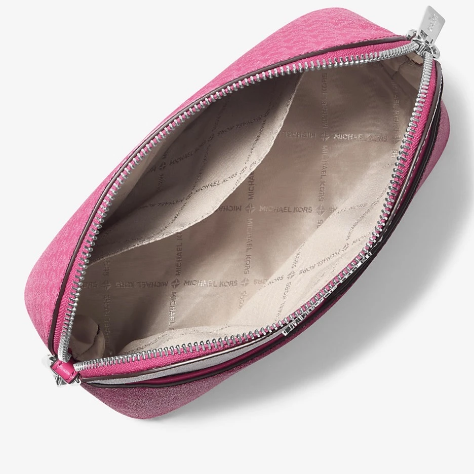 Michael Kors Jet Set Travel Medium Signature Logo Color Block Dome Crossbody Bag - 1