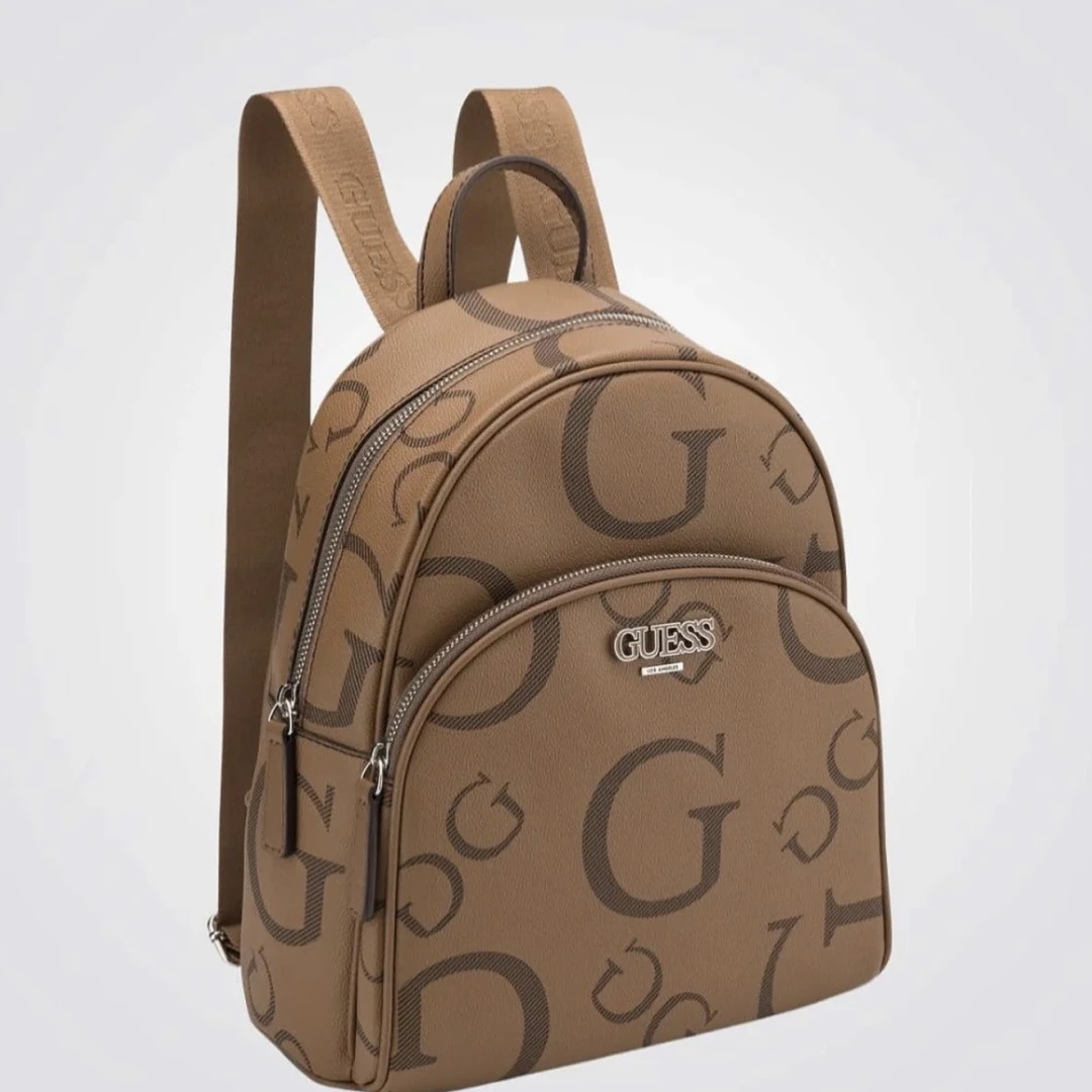 GUESS Cocoa Women Typography Print Backpack