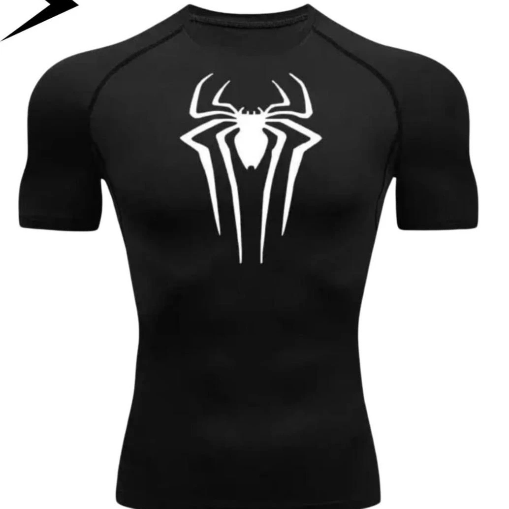 black & white spider shirt