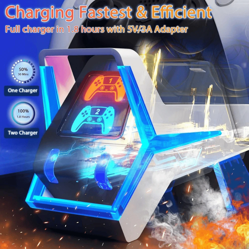 Fenolical PS5 Controller Charger Station - 2