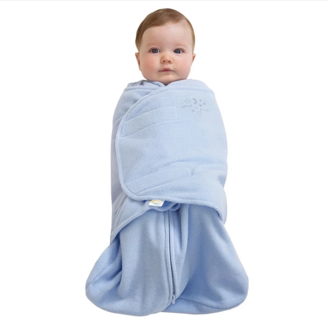HALO Micro-Fleeced Swaddle blanket/Blue