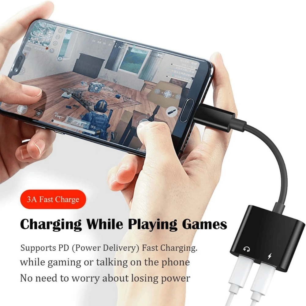 USB C Splitter Dual USB C Audio And Charge - 2