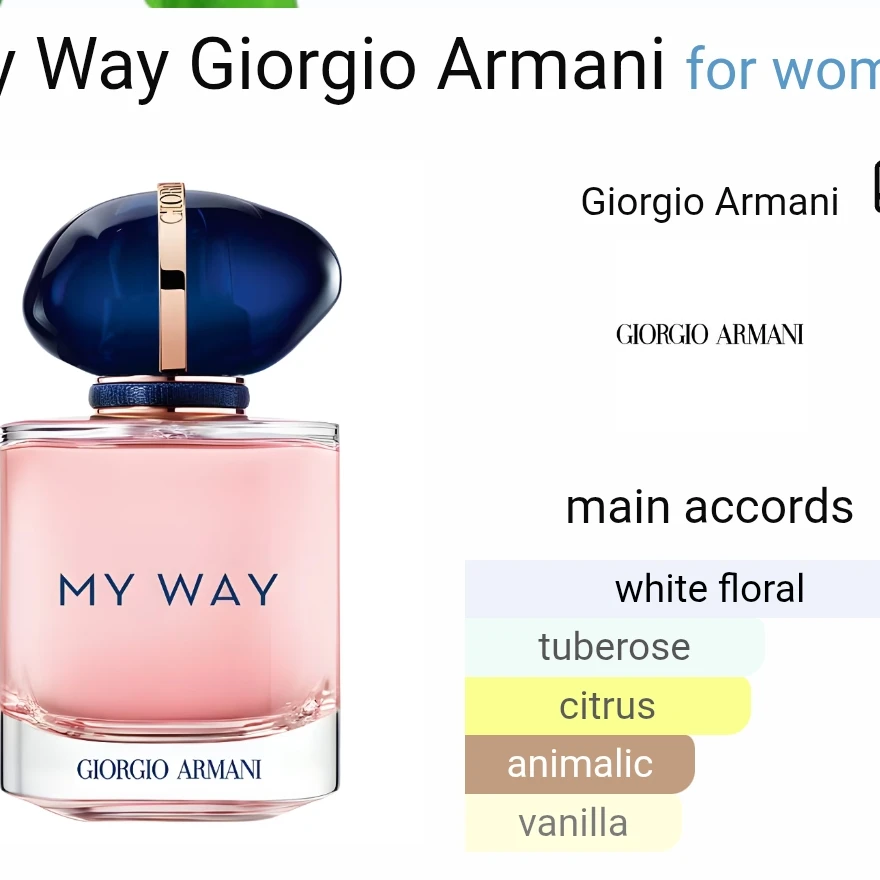 My Way Giorgio Armani For Women 85ml - 2