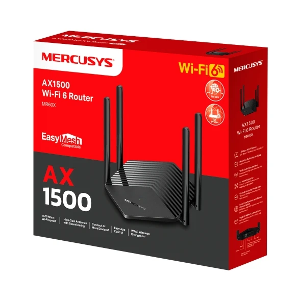 MERCUSYS AX1500 WIFI ROUTER MR60X