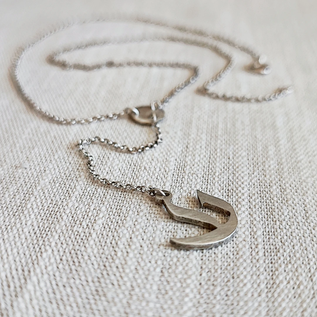 "No" Statement 925 Silver Lariat Necklace - 3