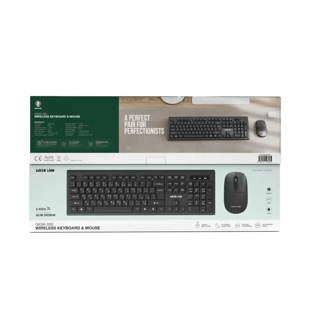 GREEN LION WIRLESS KEYBOARD AND MOUSE