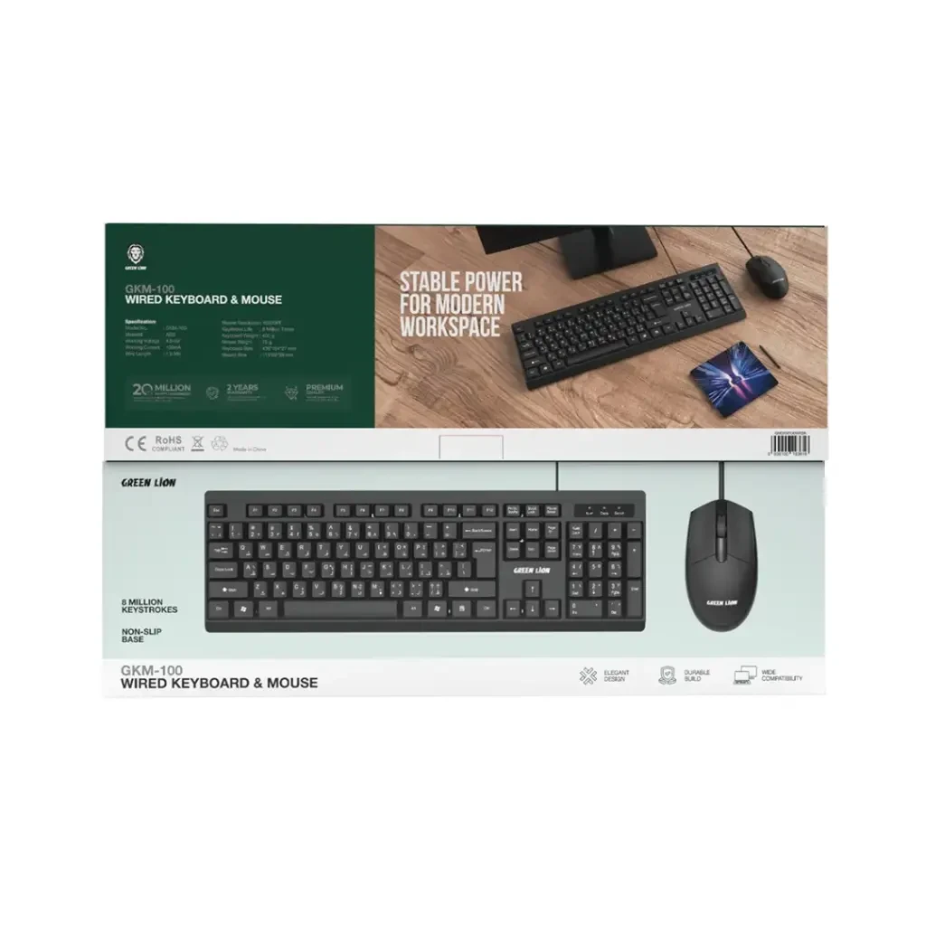 GREEN LION GKM 100 WIRLESS COMBO KEYBOARD AND MOUSE