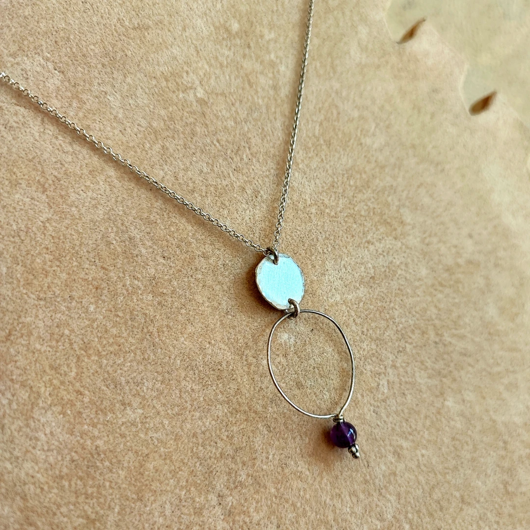 925 Silver Minimalist Pendant - 3