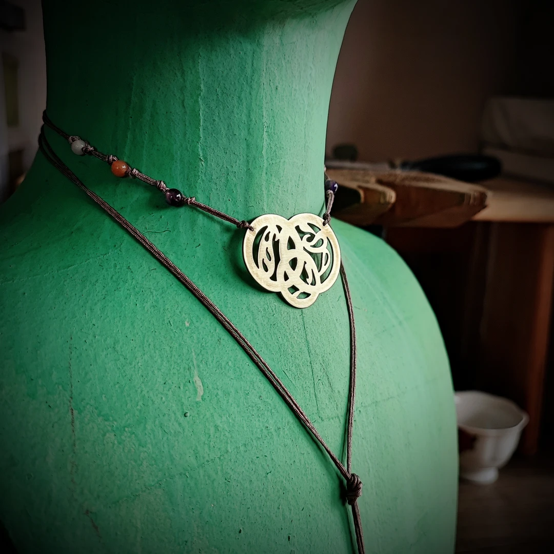 Versatile Paisley Cord Necklace - 3