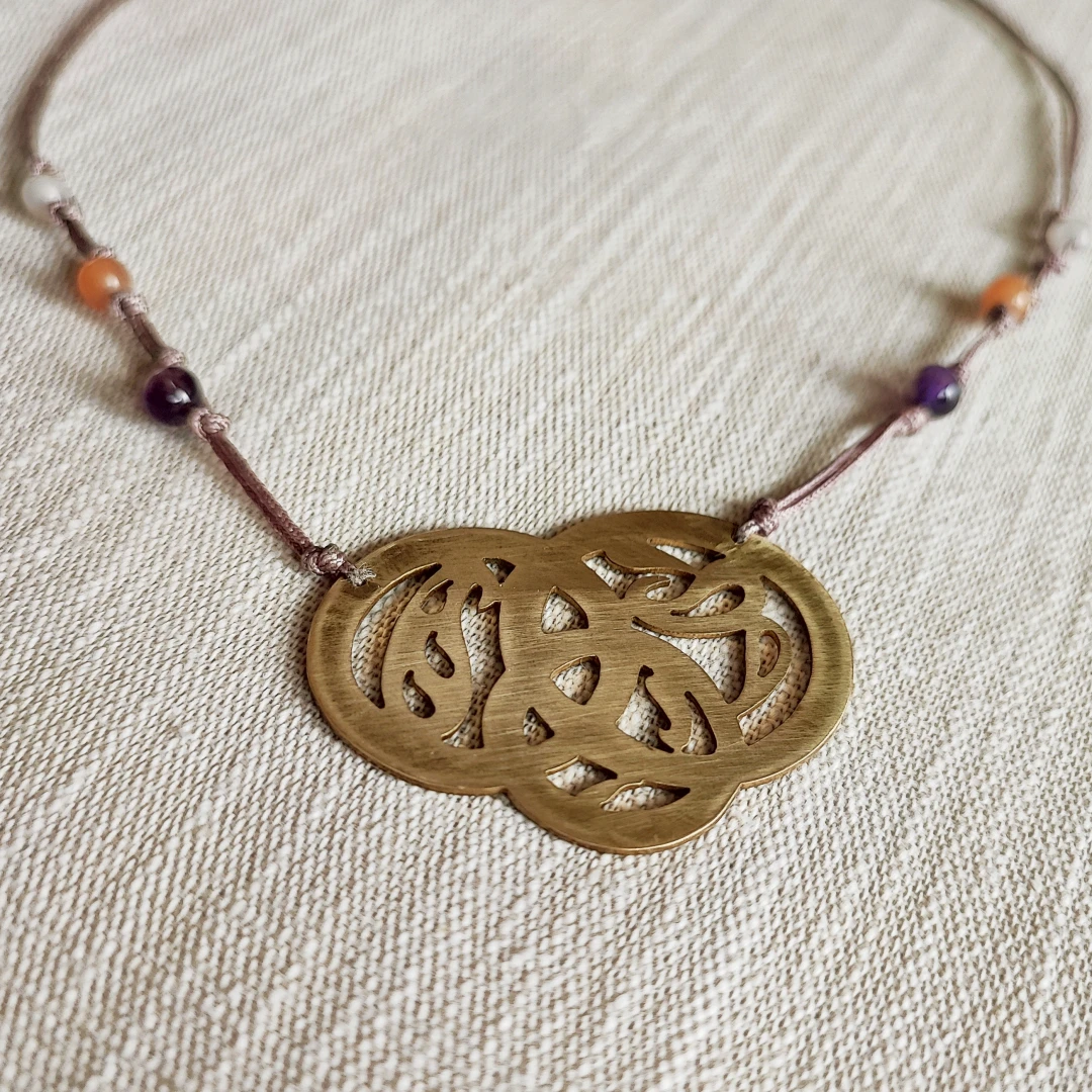 Versatile Paisley Cord Necklace - 5