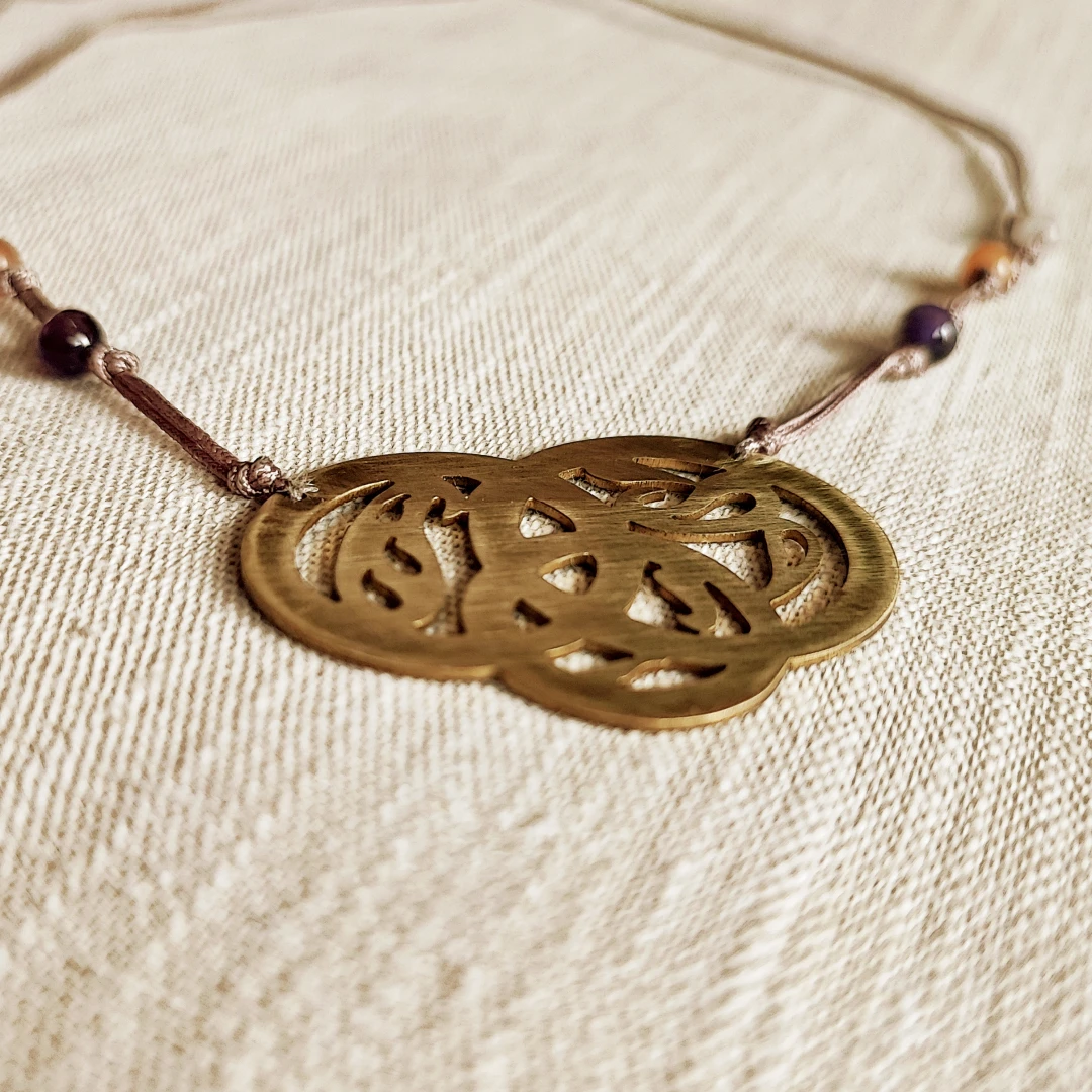 Versatile Paisley Cord Necklace - 6