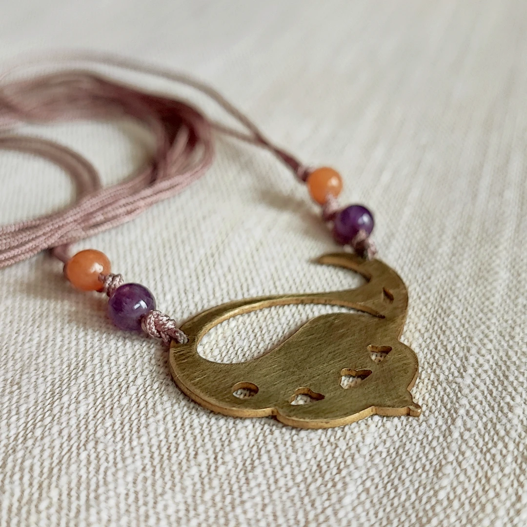 Versatile Paisley Cord Necklace - 3