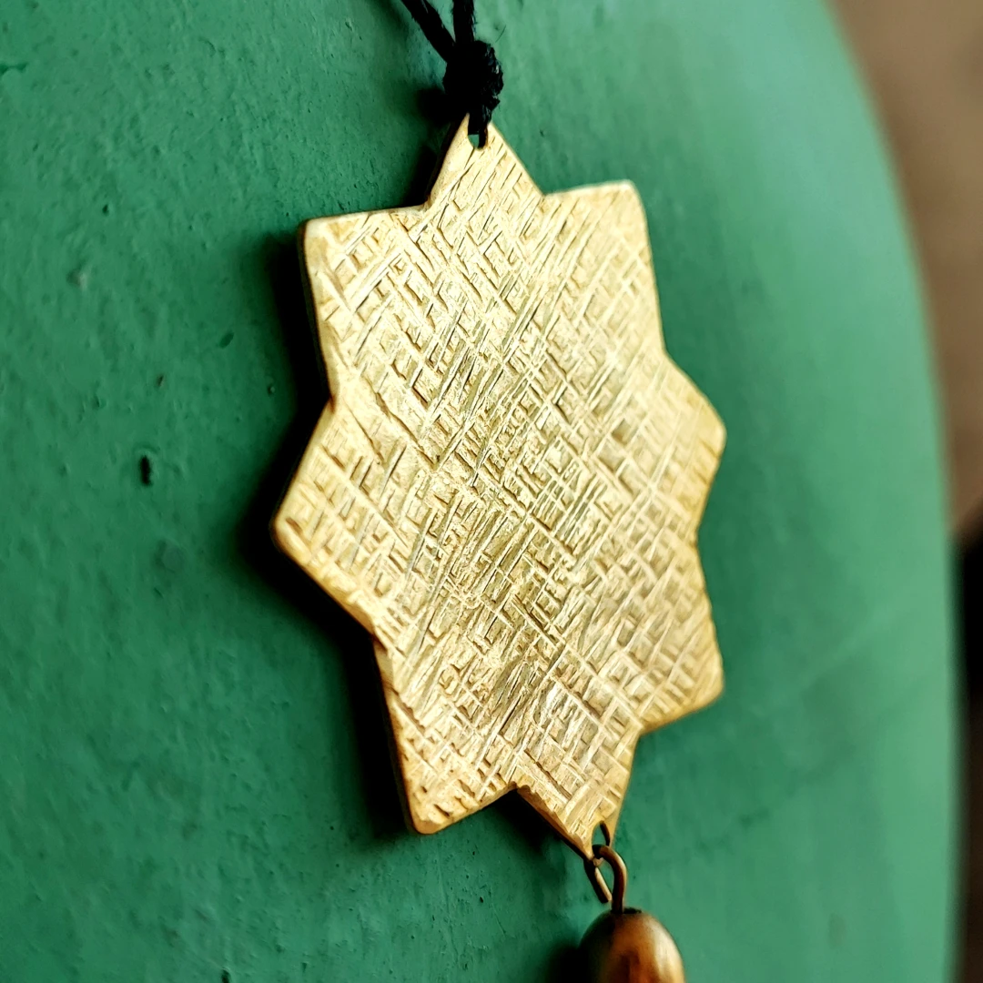 Gold Plated Arabesque Pendant - 3