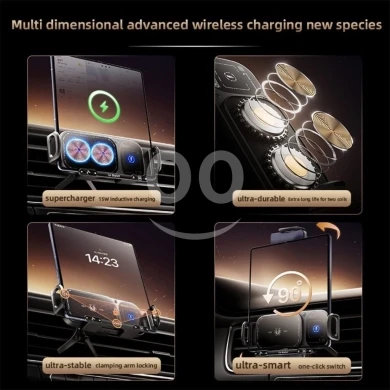 XO WX042 FOLDING SCREEN TOUCH RORATION WIRELESS CHARGER - 2