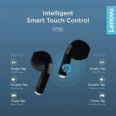 LENOVO HT38 EARPHONE BLACK - 3