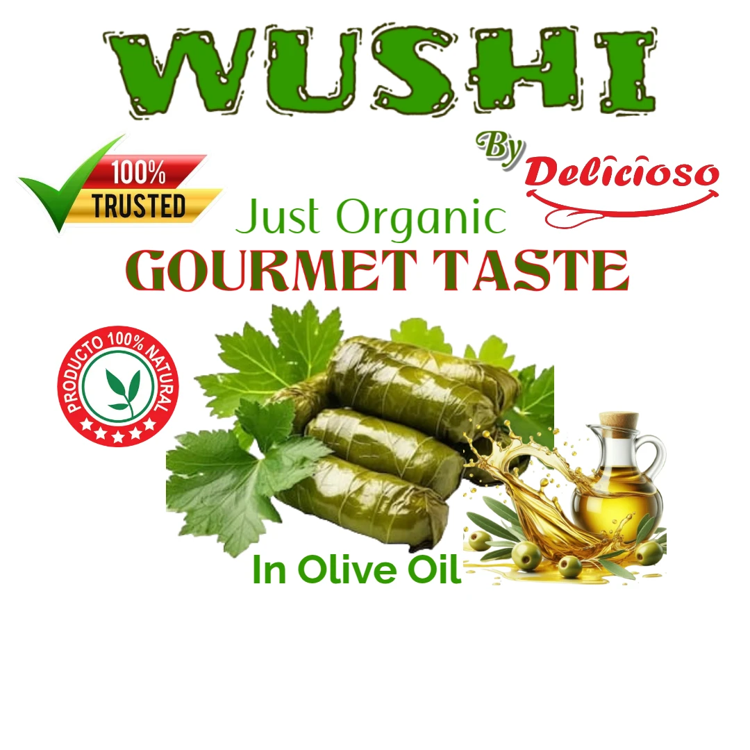 Grape leaves stuffed with labne and makdus