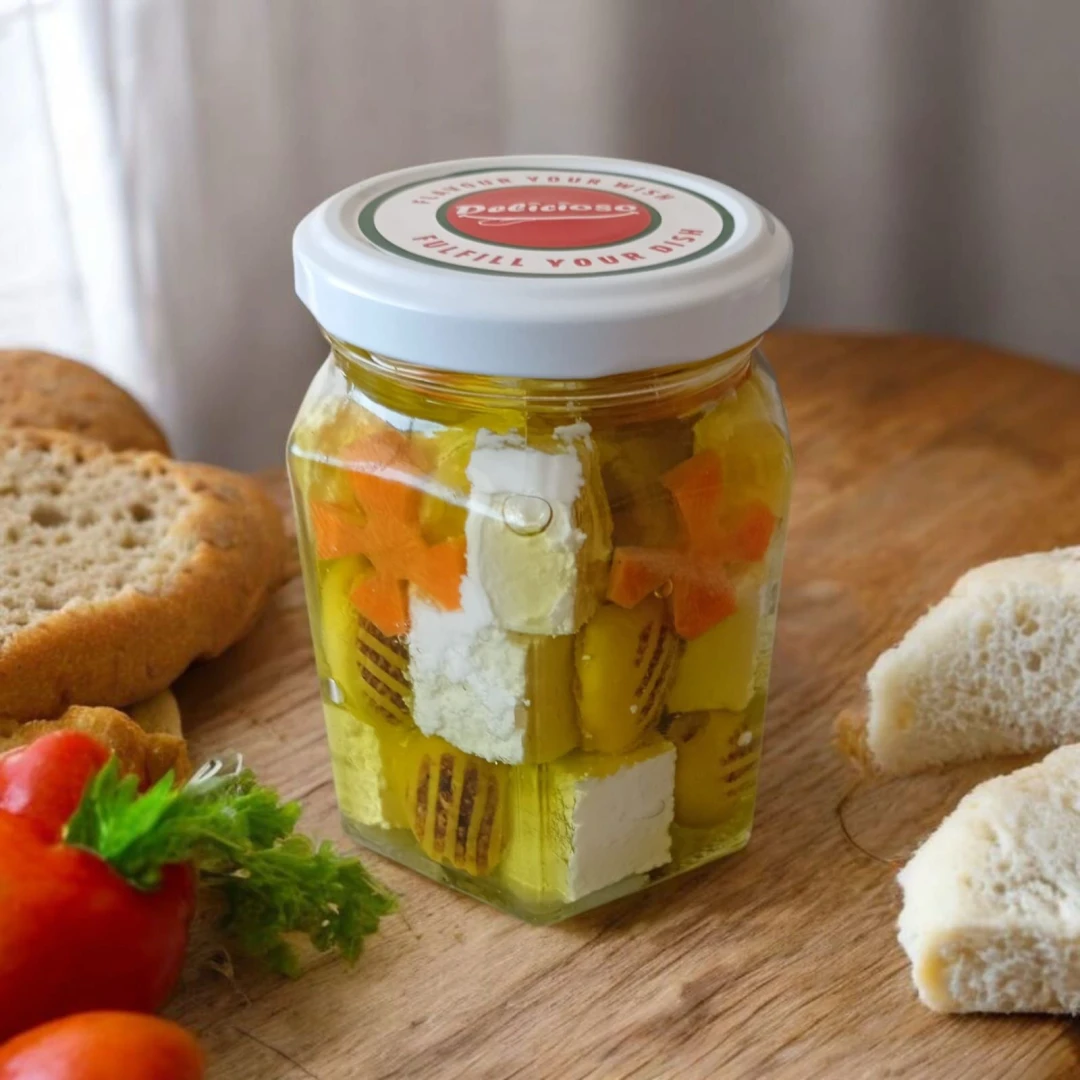 Feta cheese with olives in olive oil 300G