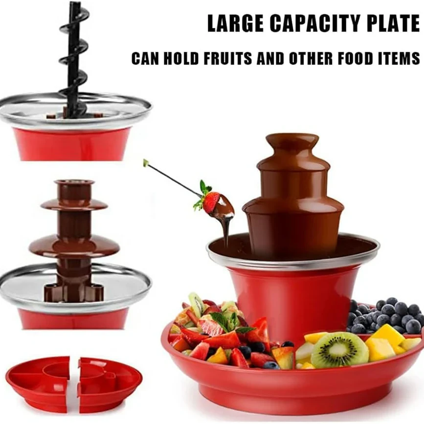 Chocolate Fountain Machine, Mini Fondue Set - 5