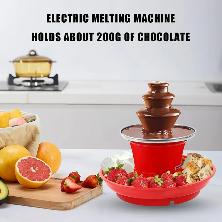 Chocolate Fountain Machine, Mini Fondue Set - 7
