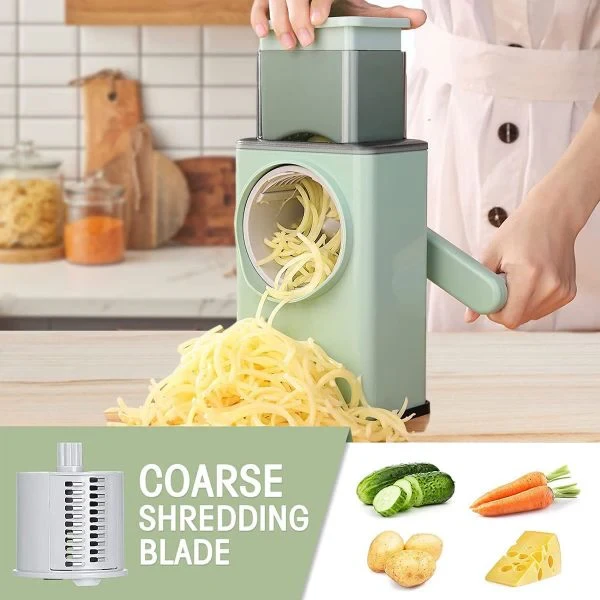 Multifunctional Rotary Vegetable Cutter 3 In 1 Shredder , Slicer And Grinder - 3