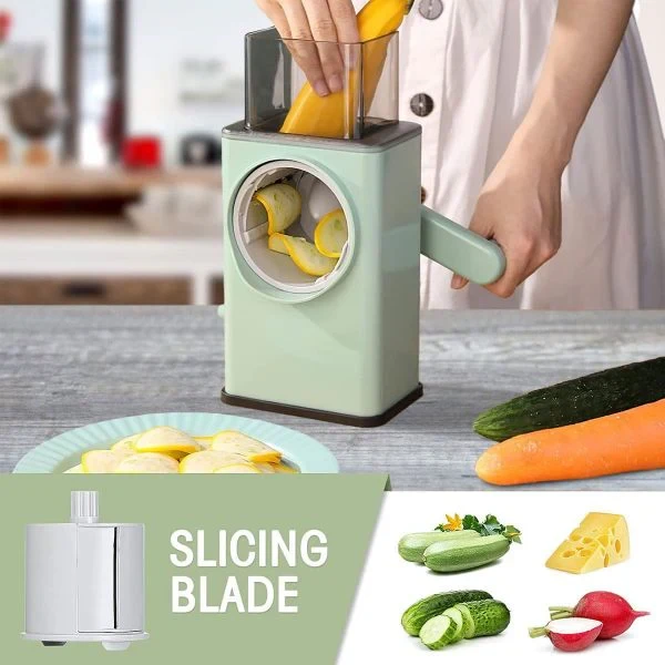 Multifunctional Rotary Vegetable Cutter 3 In 1 Shredder , Slicer And Grinder - 6